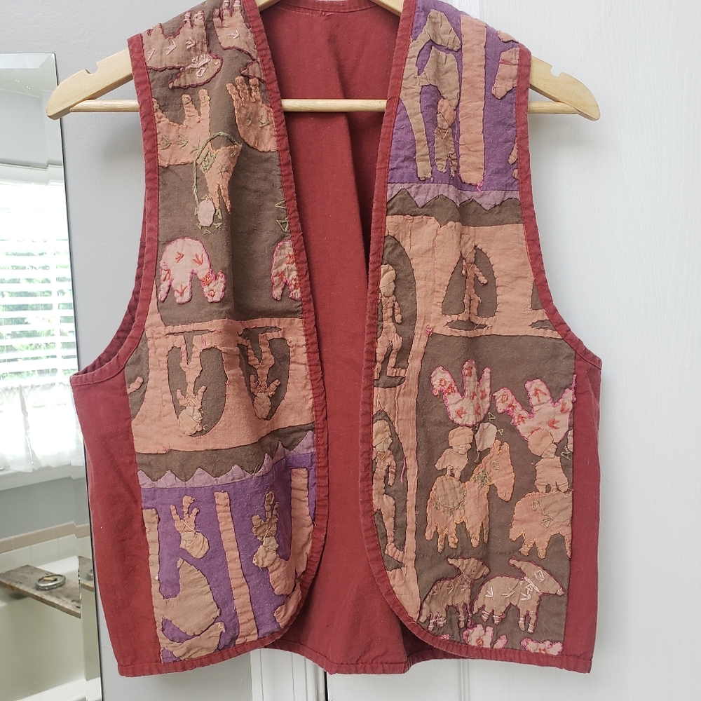 Handmade embroidered vest
